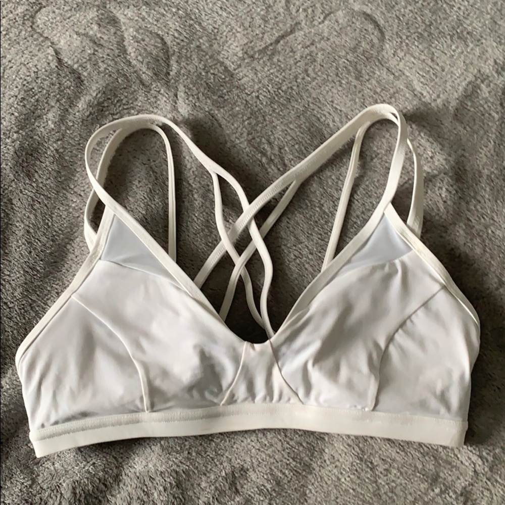 White LuluLemon Sports Bra || Size 8